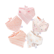 Khăn yếm cổ cho bé màu hồng dễ thương cực đáng yêu